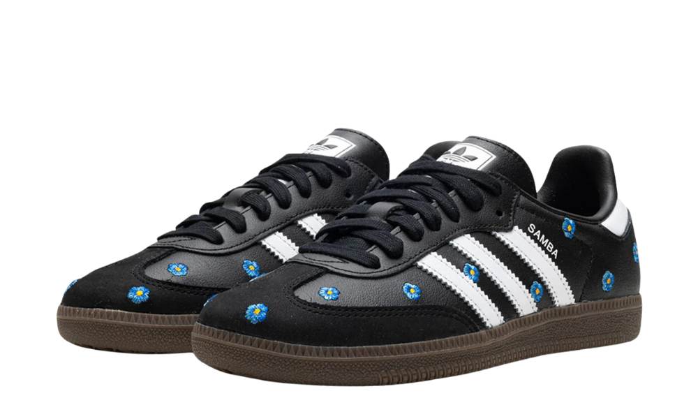 adidas Samba Light Blue Floral Core Black