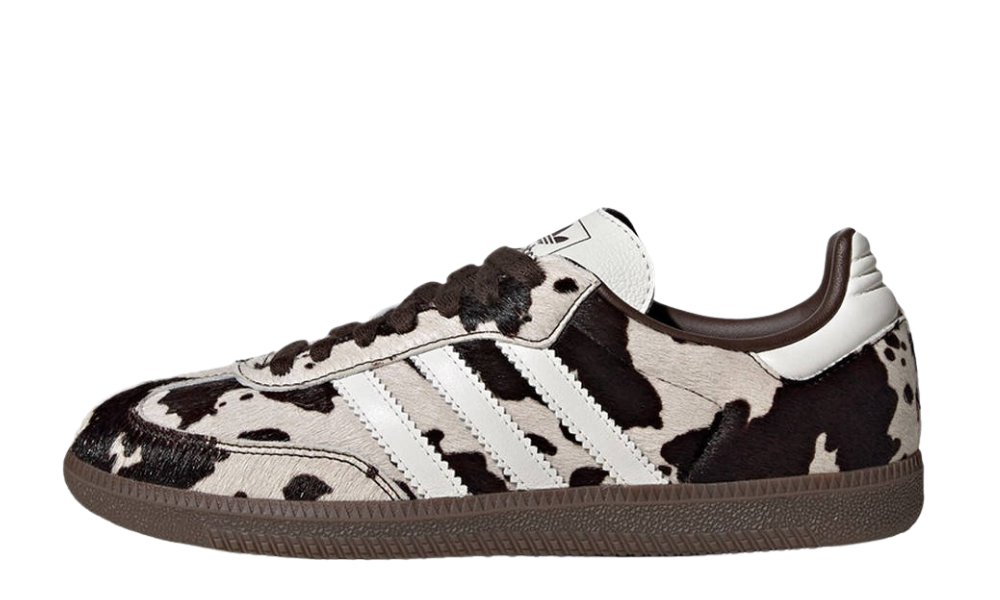 adidas Samba OG Cow Print Dark Brown White