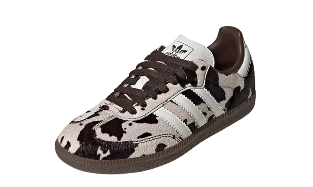 adidas Samba OG Cow Print Dark Brown White