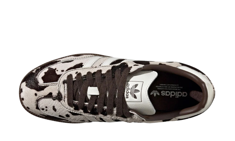 adidas Samba OG Cow Print Dark Brown White