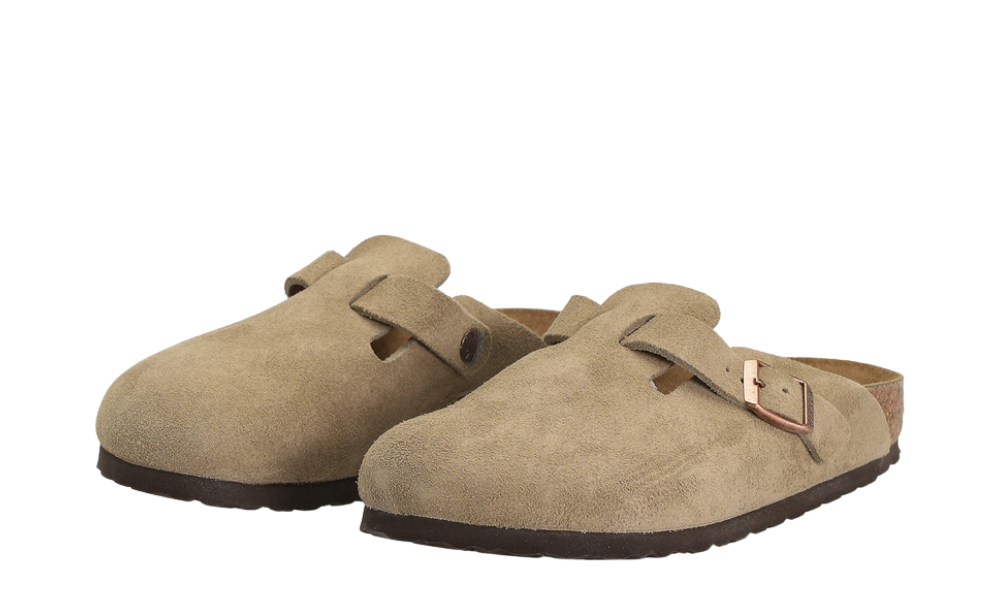 Birkenstock Boston Suede Narrow Taupe