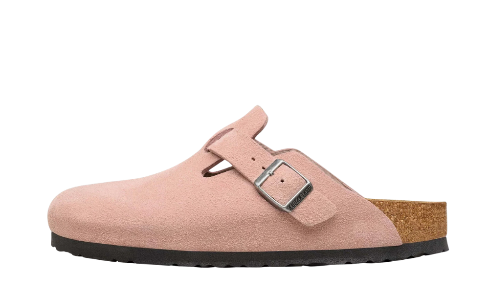 Birkenstock Boston Suede Leather Pink Clay