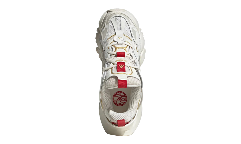 adidas XLG Runner Deluxe Off White Gold Metallic Red