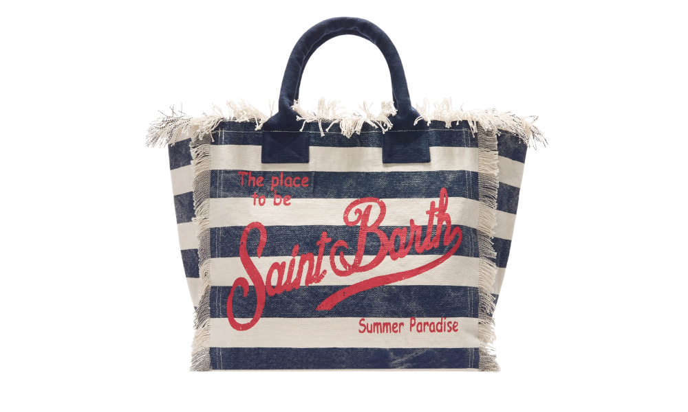 MC2 Saint Barth Vanity Stripes Pop Denim bag