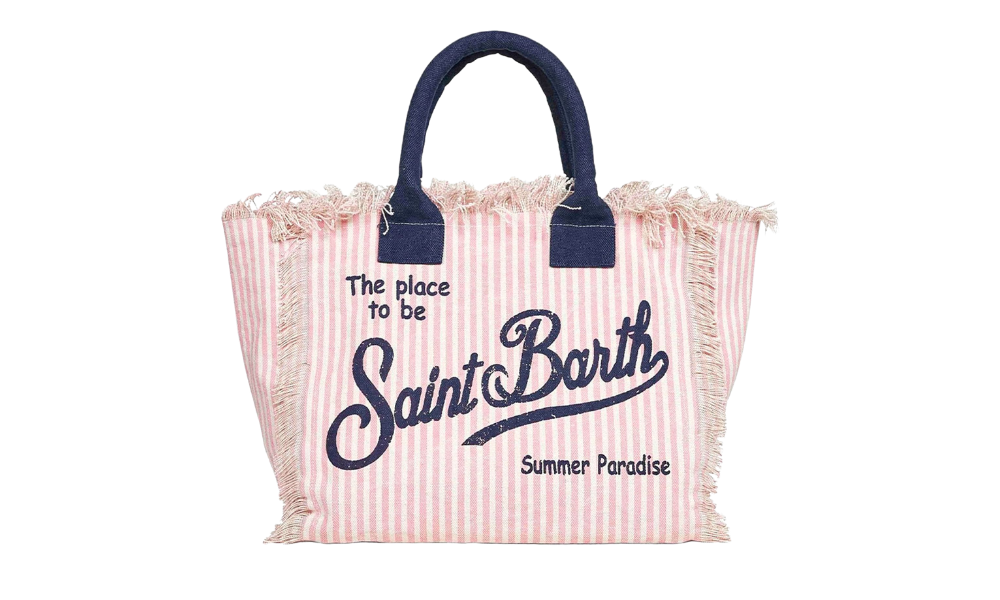 MC2 Saint Barth Pink Stripes Vanity Bag