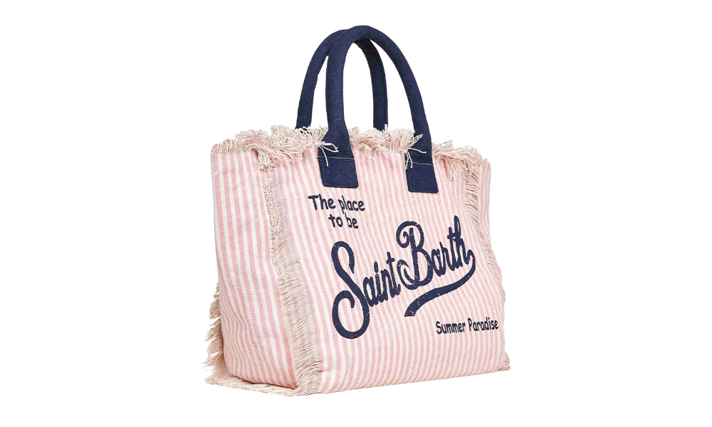 MC2 Saint Barth Pink Stripes Vanity Bag