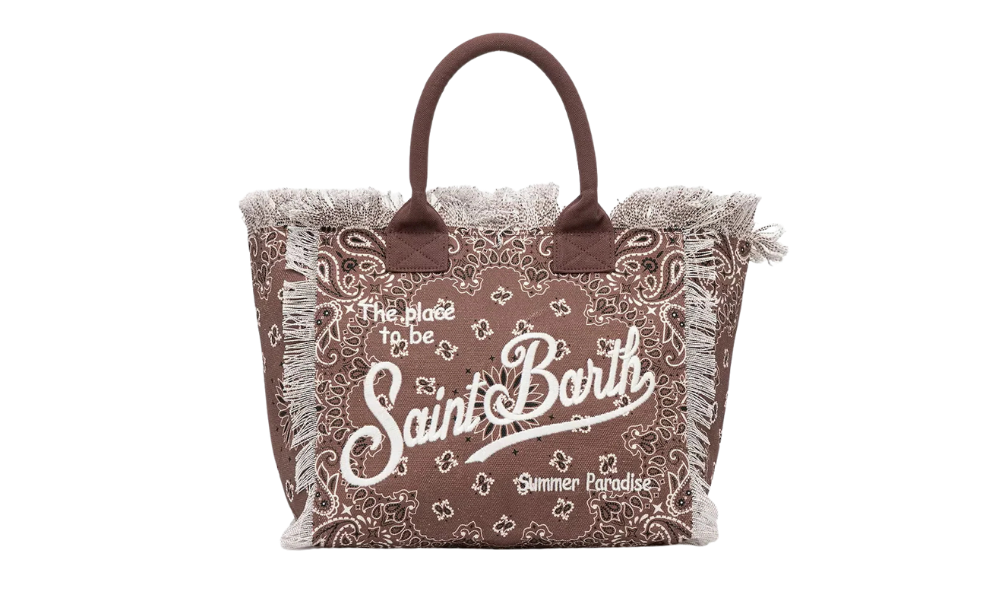 MC2 Saint Barth Brown Round Bandana Vanity Bag
