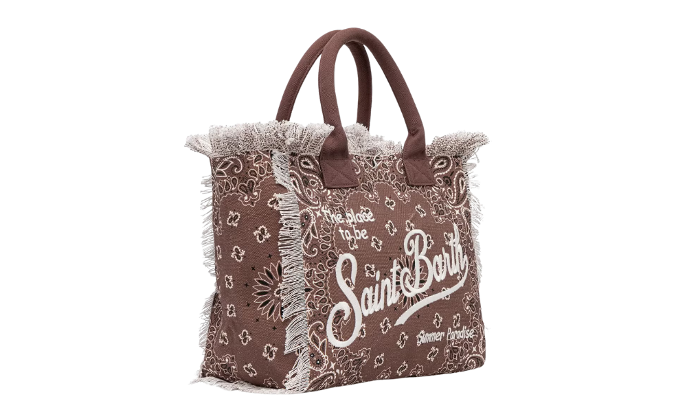 MC2 Saint Barth Brown Round Bandana Vanity Bag