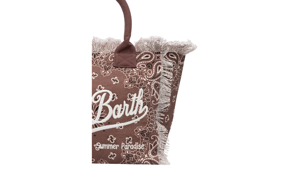 MC2 Saint Barth Brown Round Bandana Vanity Bag