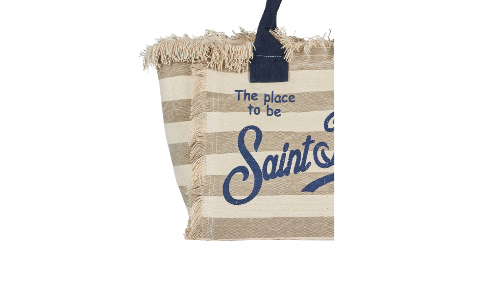 MC2 Saint Barth Vanity Stripes Pop Beige Bag