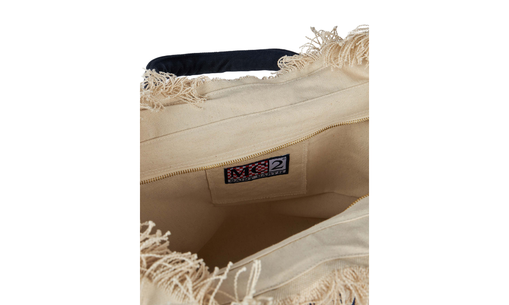 MC2 Saint Barth Off White Vanity Stripes Bag