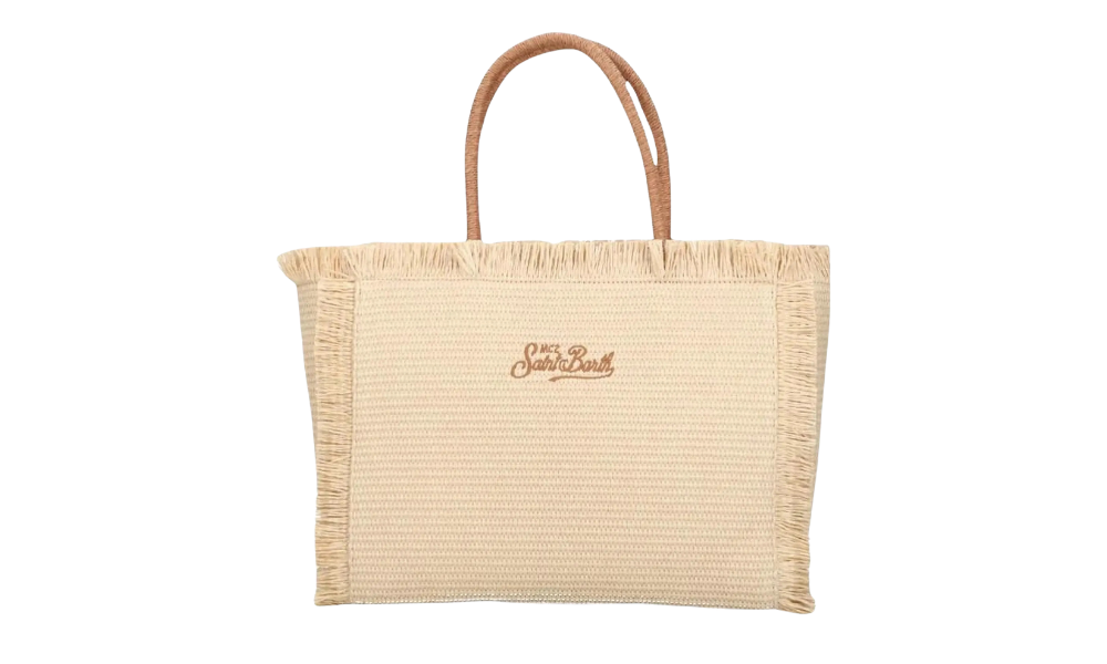 MC2 Saint Barth Brown Vanity Straw Bag