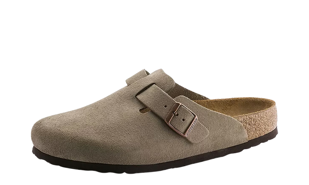Birkenstock Boston Suede Narrow Taupe