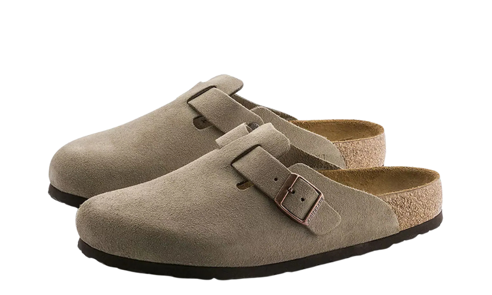 Birkenstock Boston Suede Narrow Taupe