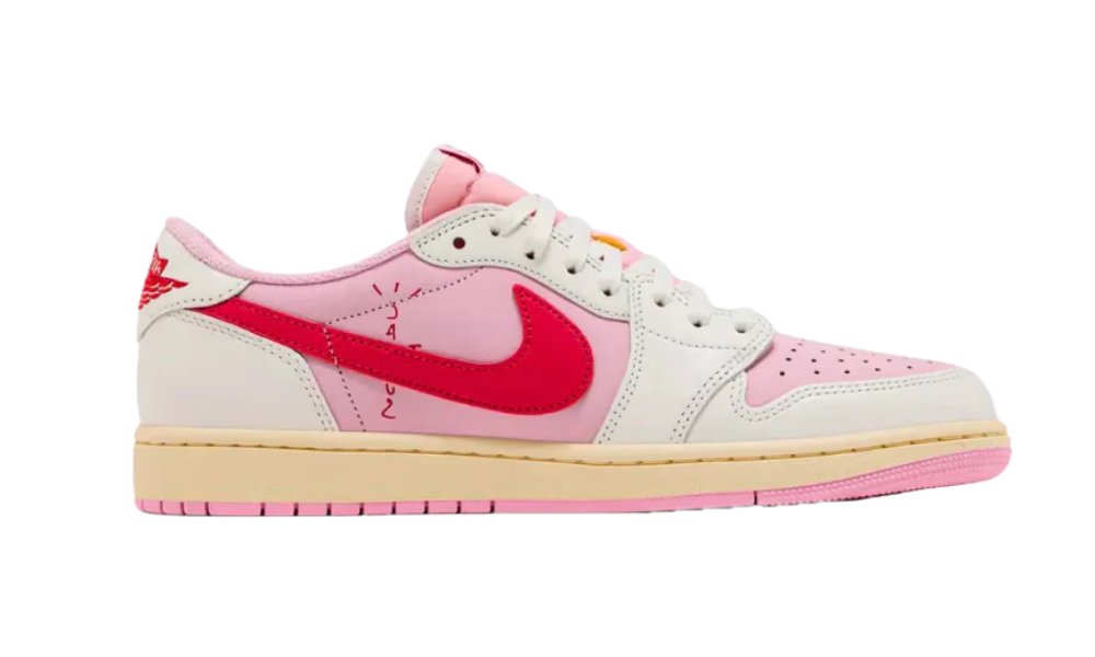 Jordan 1 Retro Low OG SP Travis Scott Sail Tropical Pink