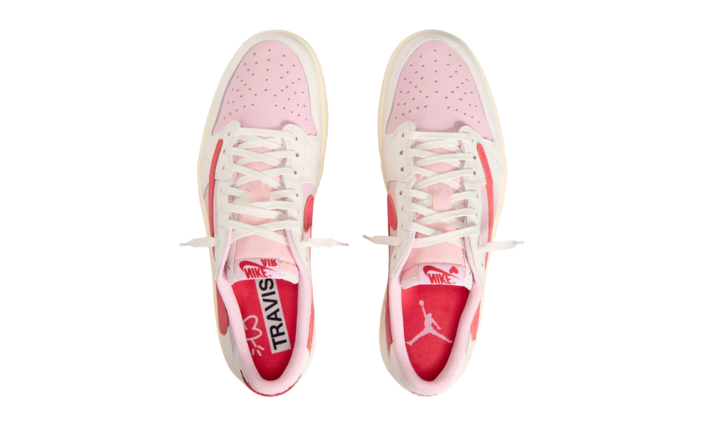 Jordan 1 Retro Low OG SP Travis Scott Sail Tropical Pink