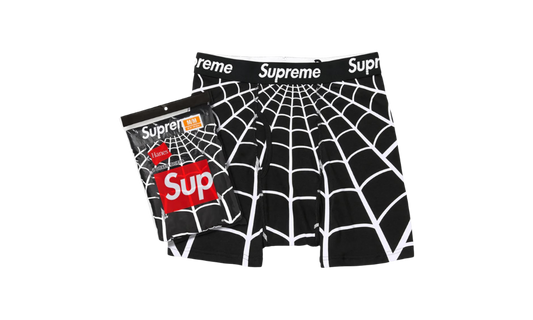 Supreme Hanes Spider-Man Boxer Briefs (2 Pack) Black