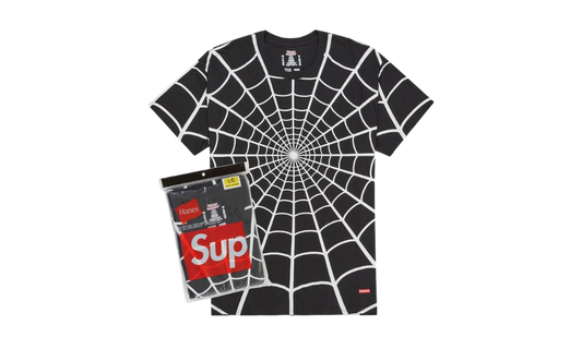 Supreme Hanes Spider-Man Tagless Tees (2 Pack) Black