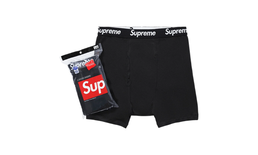 Supreme Hanes Boxer Briefs (4 Pack) Black