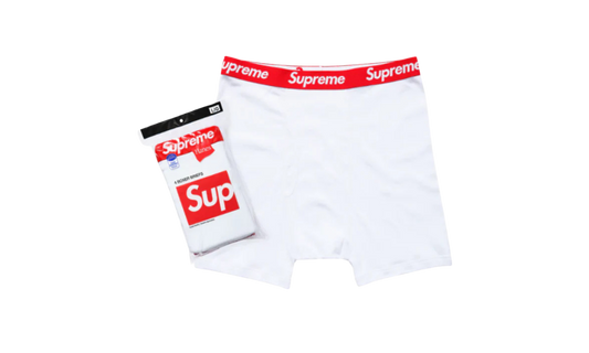 Supreme Hanes Boxer Briefs (4 Pack) White