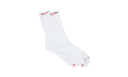 Supreme Hanes Crew Socks (4 Pack) White