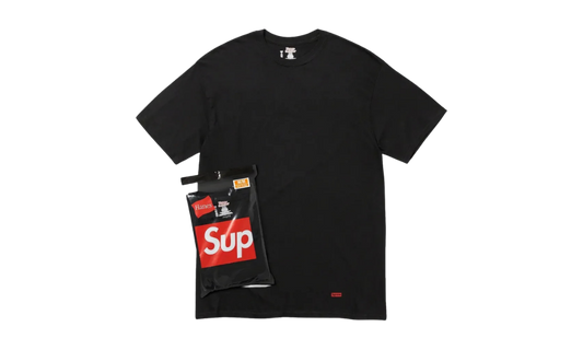 Supreme Hanes Tagless Tees (3 Pack) Black