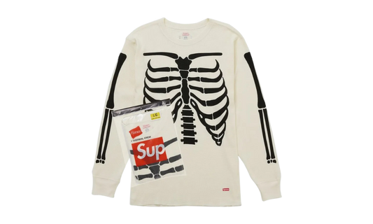 Supreme Hanes Bones Thermal Crew FW25 (1 Pack) White