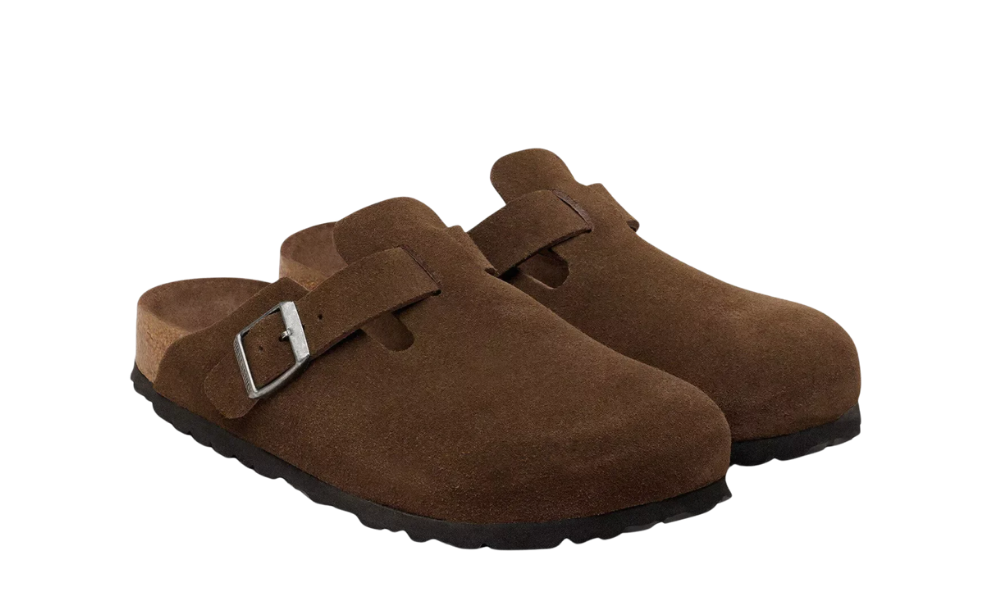 Birkenstock Boston Suede Leather Carafe Tonal FB