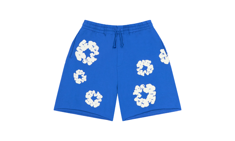 Denim Tears The Cotton Wreath Sweatshorts Royal Blue