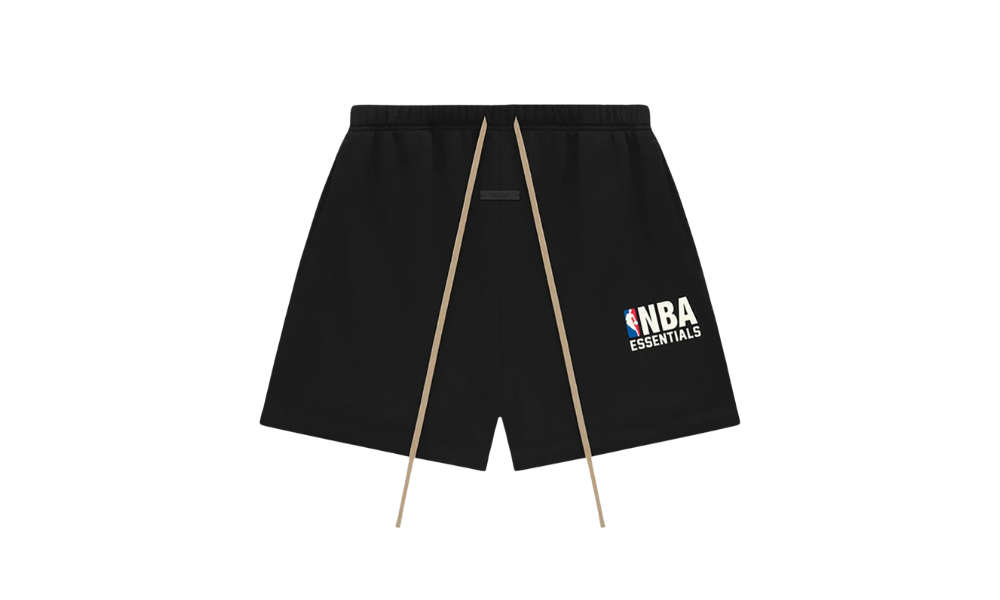 Fear of God Essentials FW24 NBA Sweatshort Black White Logo