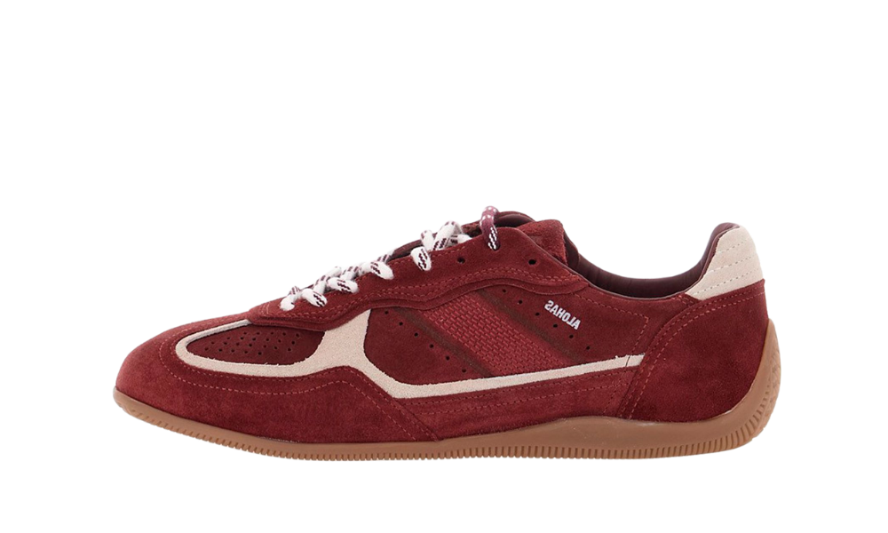 Alohas Burgundy Suede Sneakers