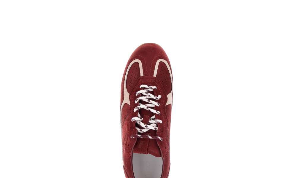 Alohas Burgundy Suede Sneakers