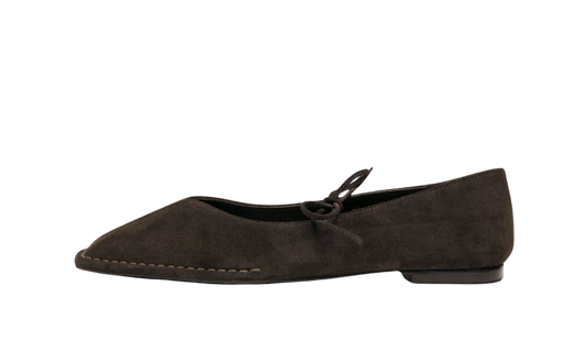 Alohas Sway suede coffee brown baleriny