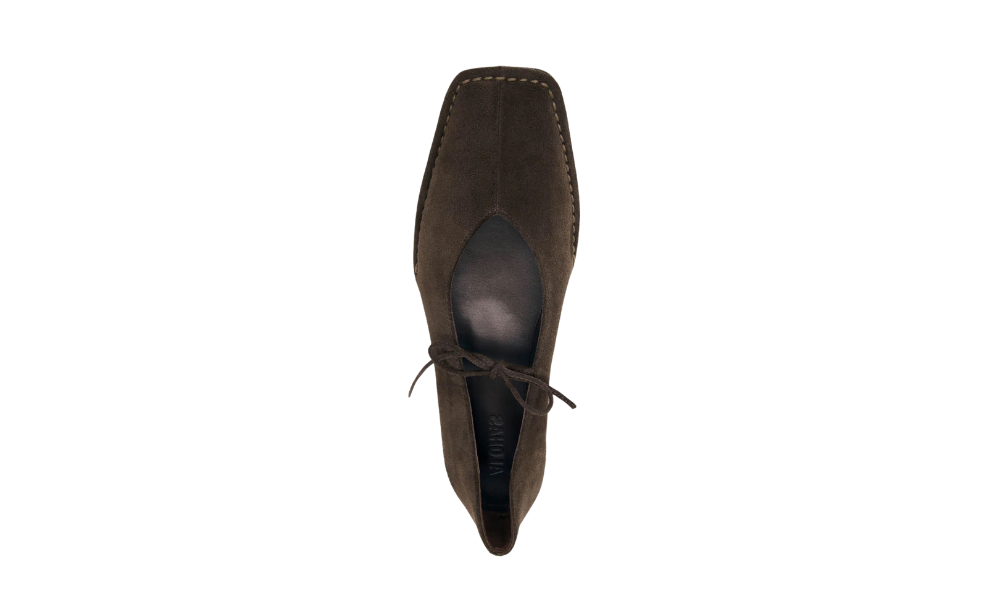 Alohas Sway suede coffee brown baleriny