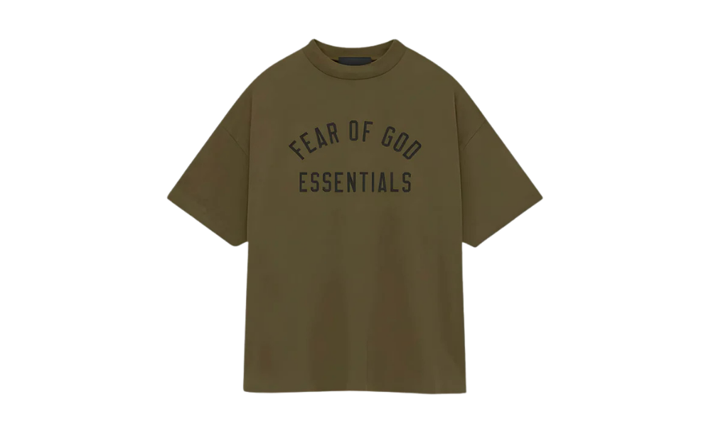 Fear of God Essentials Jersey Crewneck Tee Olive