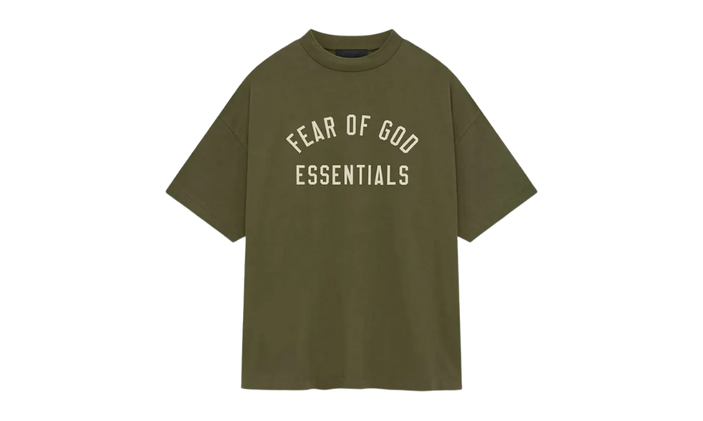 Fear of God Essentials Jersey Crewneck Tee Military
