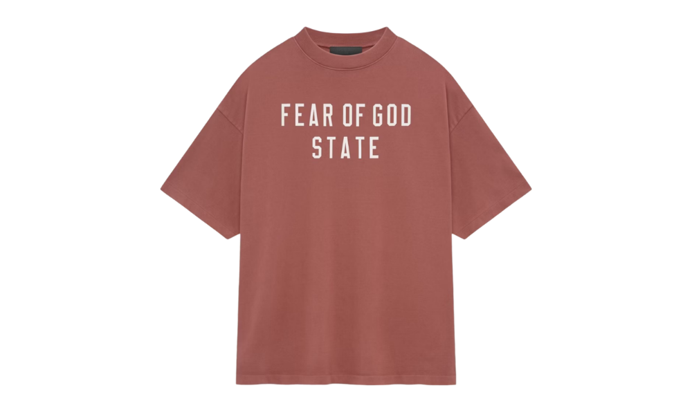 Fear of God Essentials Heavy Crewneck Tee Crimson