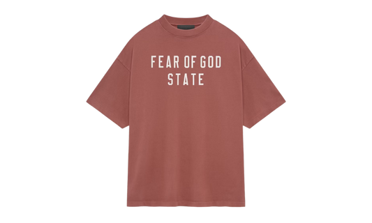 Fear of God Essentials Heavy Crewneck Tee Crimson