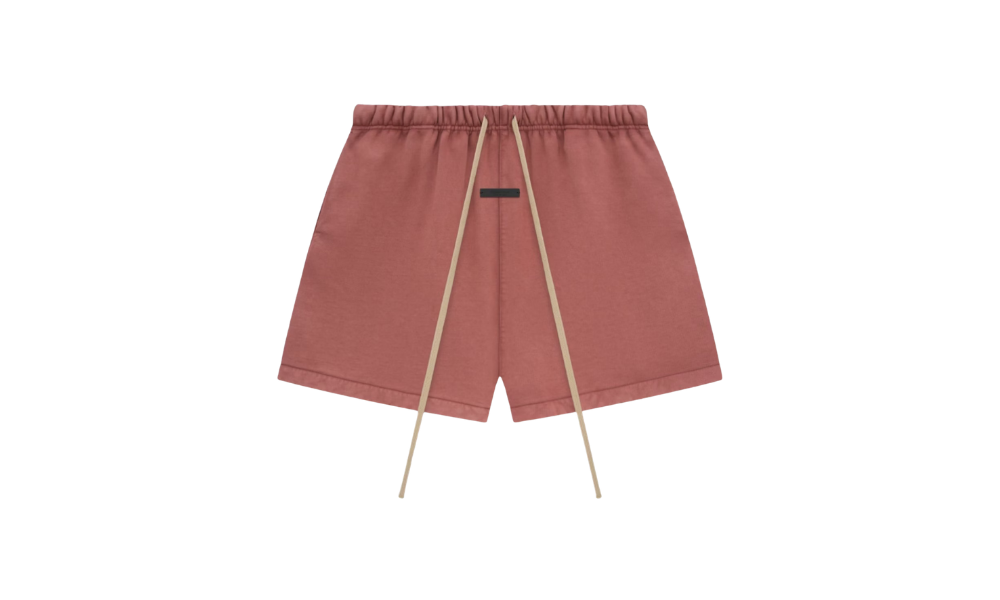 Fear of God Essentials Heavy Fleece Soccer Short Crimson