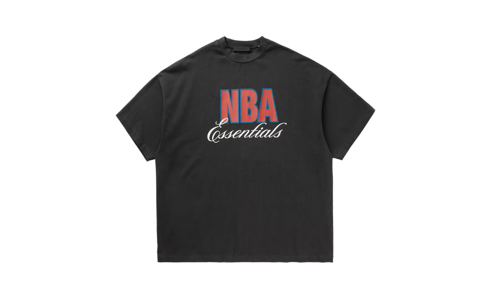 Fear of God Essentials x NBA 90s Black T-shirt