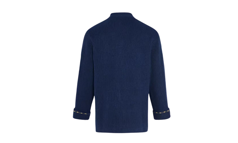 adidas originals Chinese New Year FW25 Knit Jacket Navy Blue