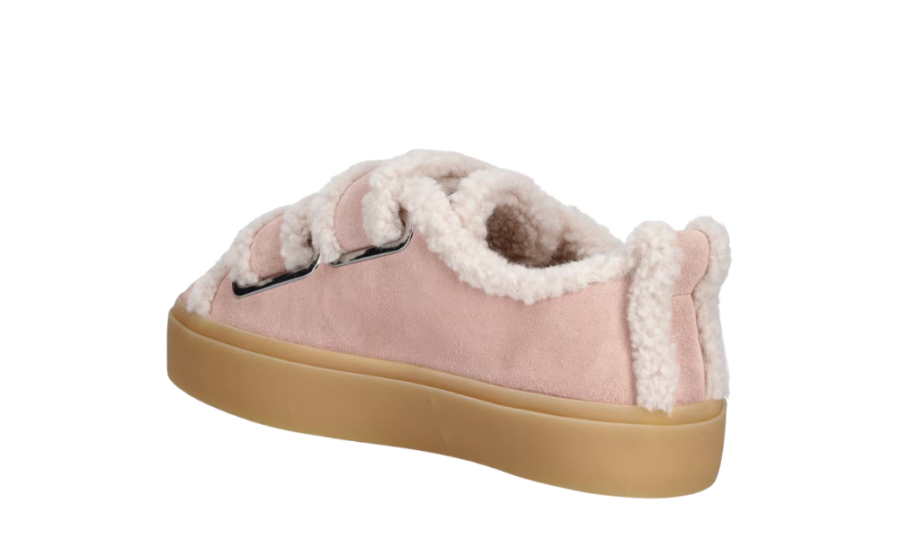 Shearling Low Velcro Pastelle Pink