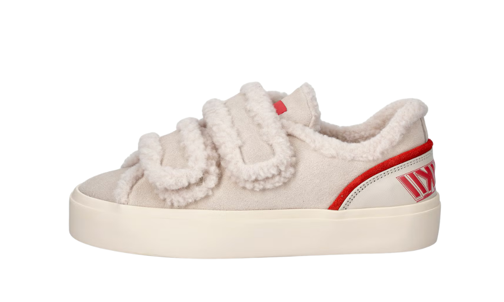 Inuikii Lila Shearling Low Velcro Beige
