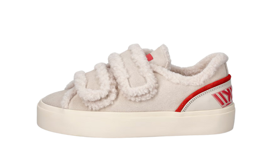 Inuikii Lila Shearling Low Velcro Beige