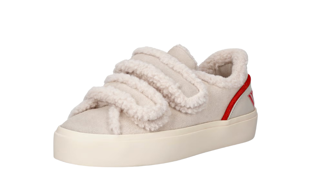 Inuikii Lila Shearling Low Velcro Beige
