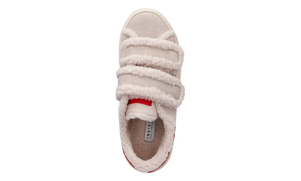 Inuikii Lila Shearling Low Velcro Beige