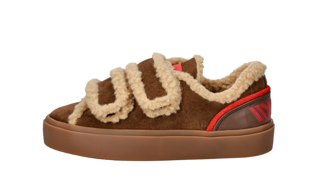 Inuikii Lila Shearling Low Velcro Brown
