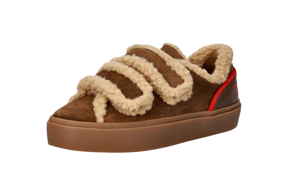 Inuikii Lila Shearling Low Velcro Brown