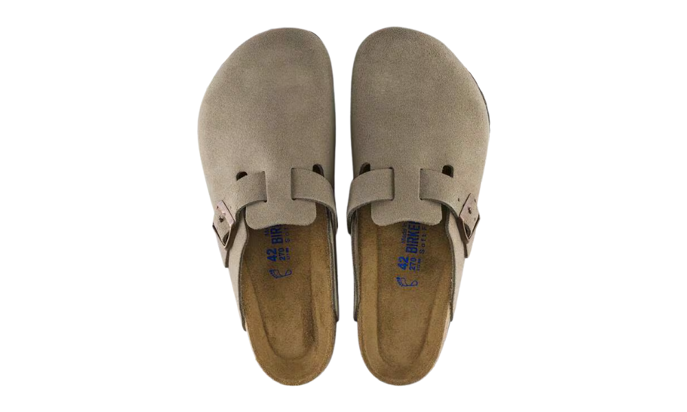 Birkenstock Boston Suede Narrow Taupe