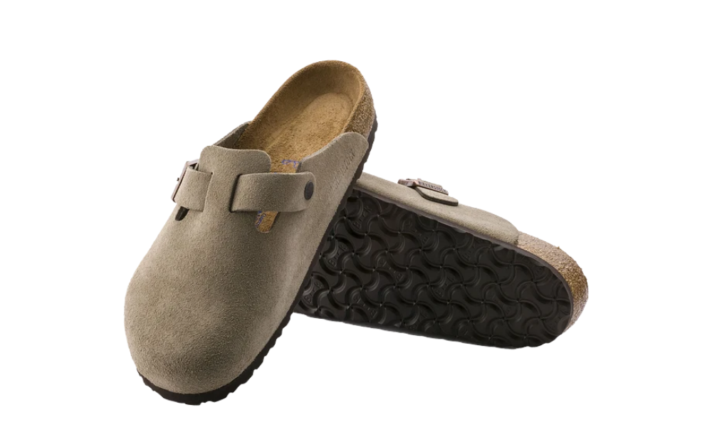 Birkenstock Boston Suede Narrow Taupe